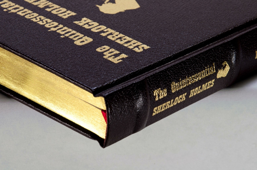 40004 MISC Globalpsd382 hardcover, casebound, bonded leather, round backed, hubs on spine, Foil stamping on front and spine, gold gilding