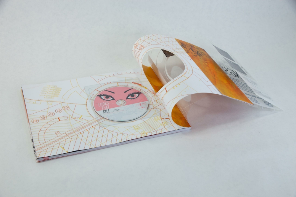 43475 MG 2725 acetate jacket, die cut back cover, CD insert, softcover with flaps, acetate jacket with flaps, 2c printing on acetate