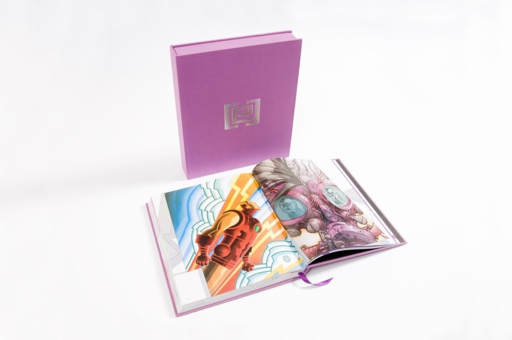 43620 AWF5108 hardcover book, casebound, ribbon marker, cloth, clamshell box, deep foil stamping, 4c printing