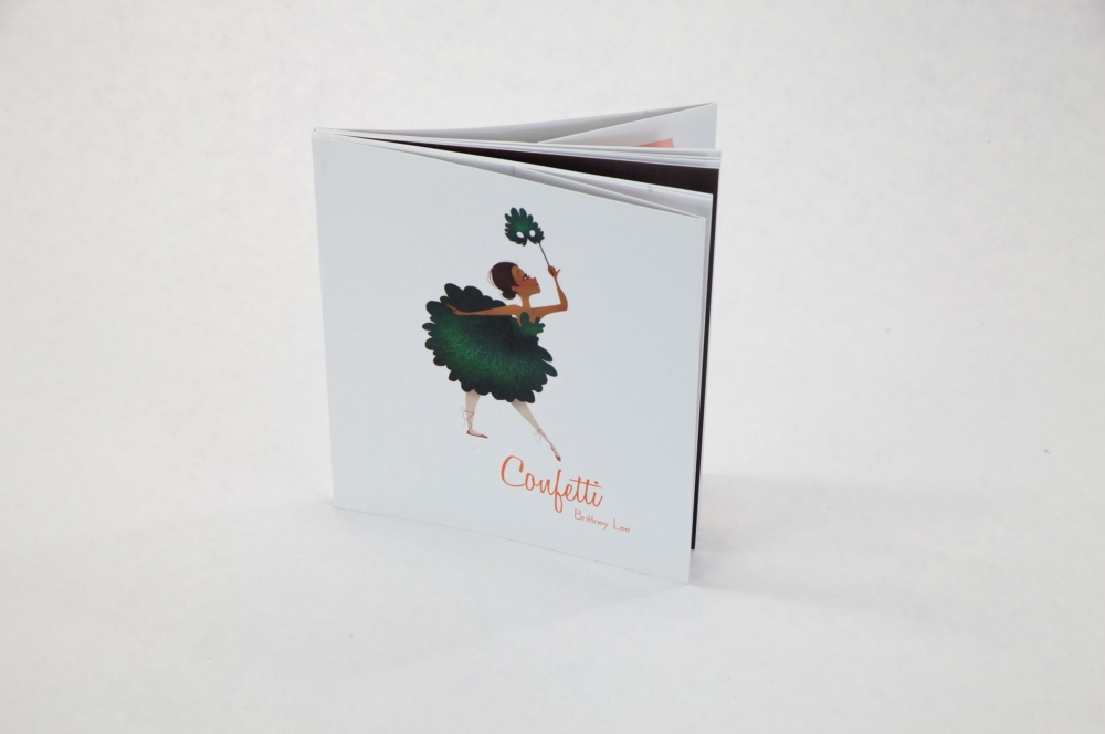 44817 MG 2596 softcover with flaps, art book, matte lamination, spot UV